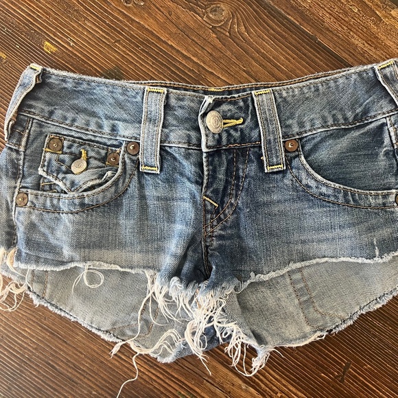 True Religion Pants - True Religion Brand Jeans- "Joey Cut- Off" Jean Shorts